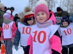 Юные лыжники на старте «Лыжни России»