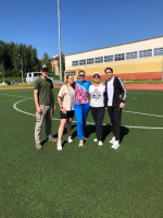 В рамках форума молодых семей «Медовый месяц» прошла традиционная «Семейная зарядка»