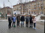 Субботник по уборке территории в МАУ "ЛДС им. С.Капустина"