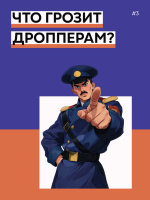 Что грозит дропперам? Что грозит дропперам?